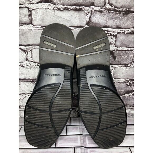 Rockport Adiprene Black Leather Oxfords Lace Up Casual Shoes Men’s Sz 11 US/45EU - Picture 7 of 16